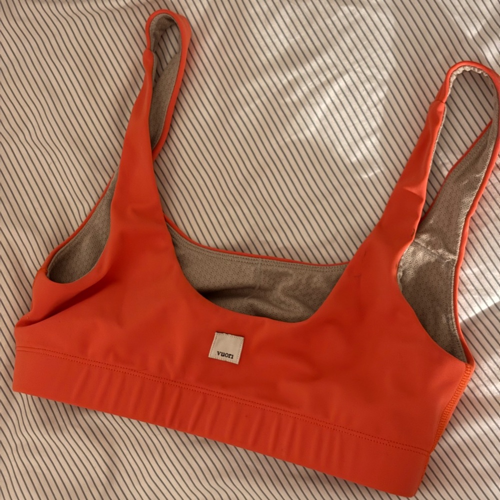 Vuori Orange Sports Bra